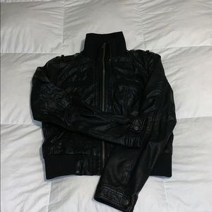 Faux leather jacket size M